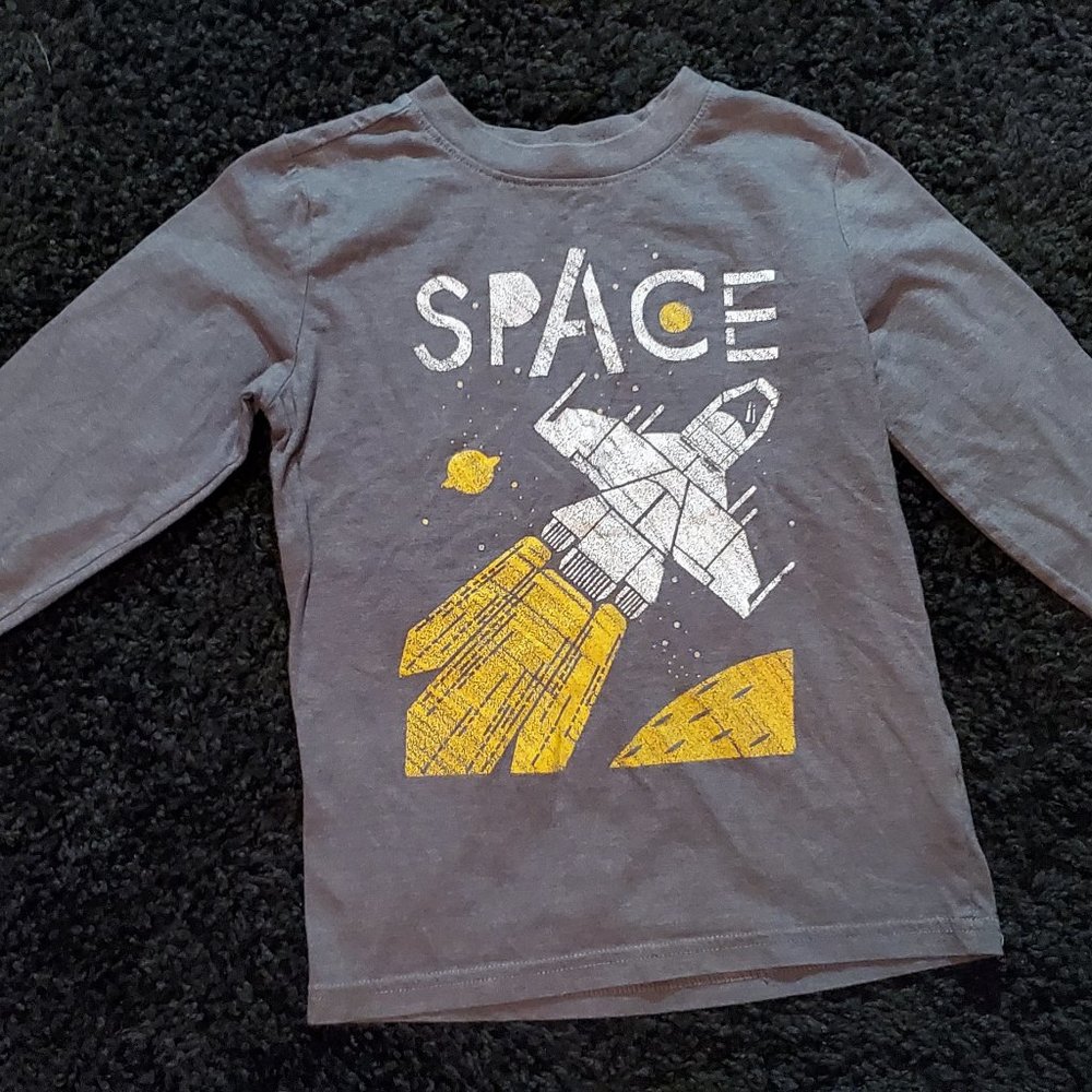 4/$20 Kids Cat & Jack Space Long Sleeve